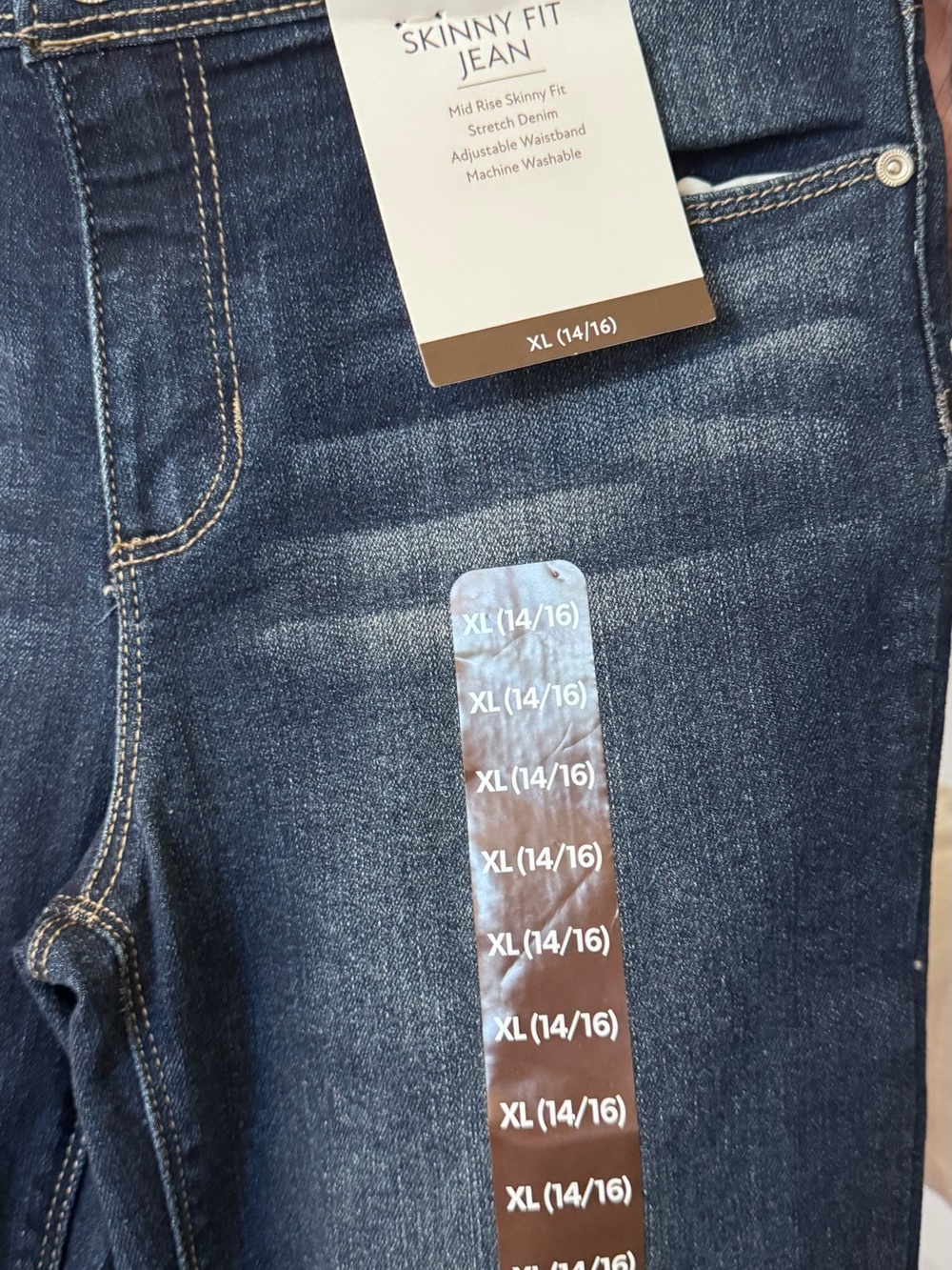 Member's Mark Kids' Skinny Fit Jeans - Dark Blue